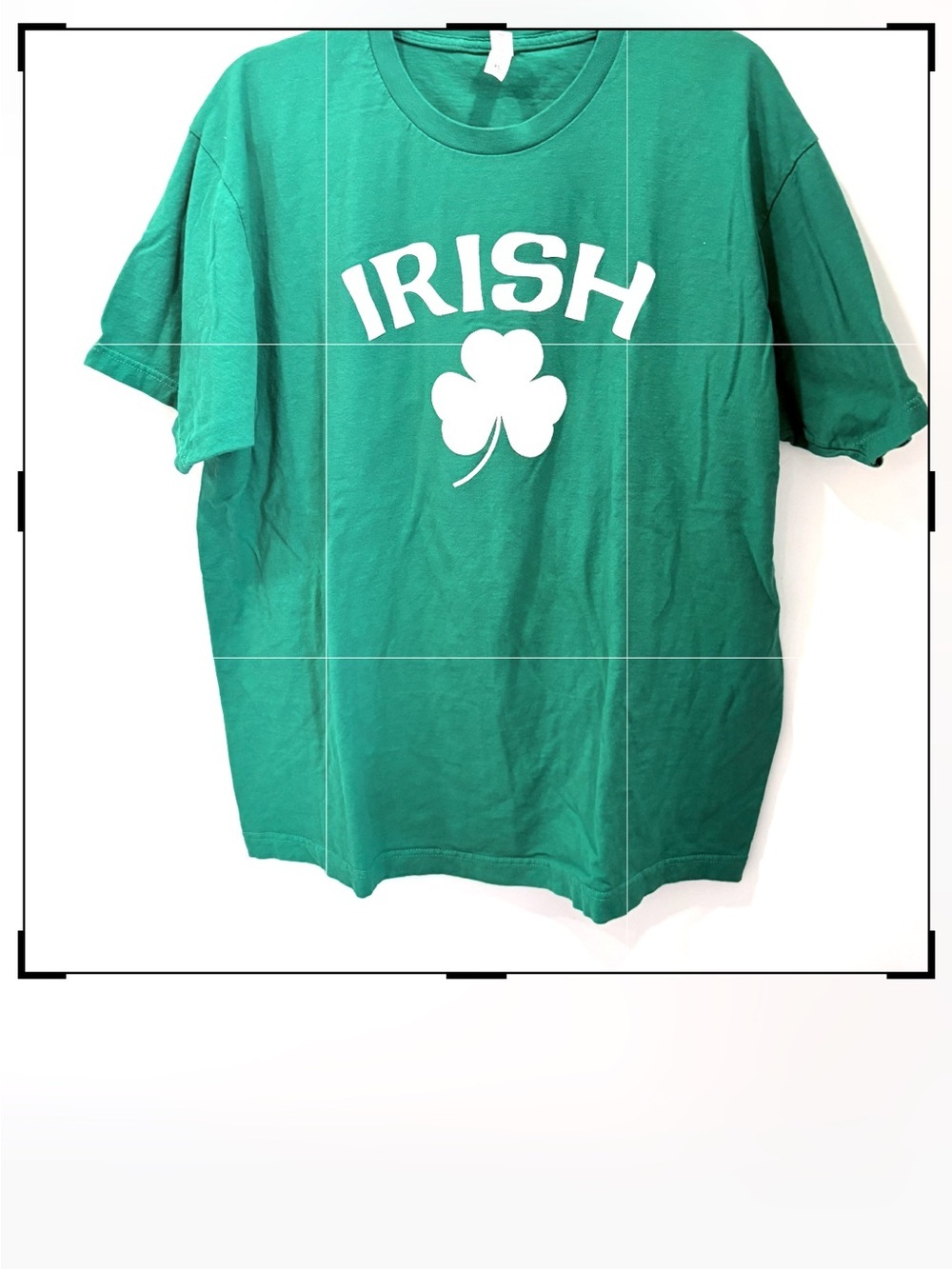 Green 'IRISH' Shamrock Graphic Tee - Picture 4 of 7
